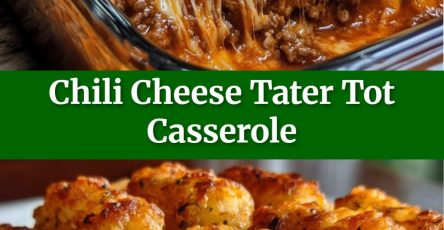 Chili Cheese Tater Tot Casserole