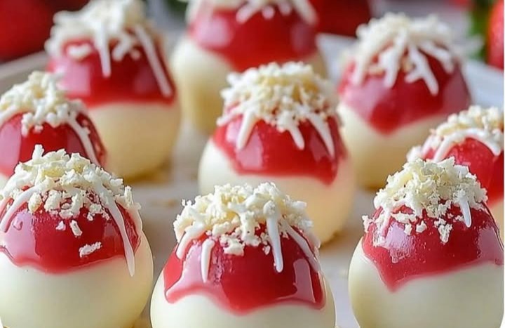 Chocolate Strawberry Cheesecake Bites