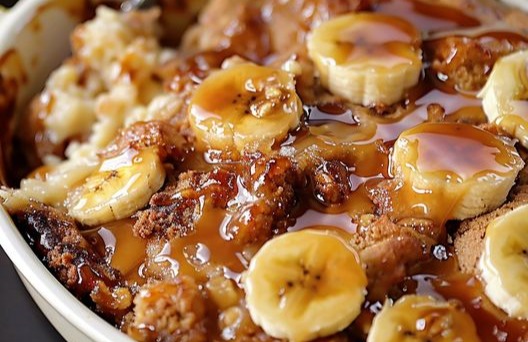 Delightful Bananas Foster Cobbler