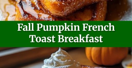 Fall Pumpkin French Toast Breakfast