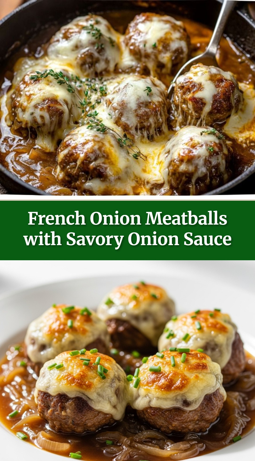 French Onion Meatballs with Savory Onion Sauce