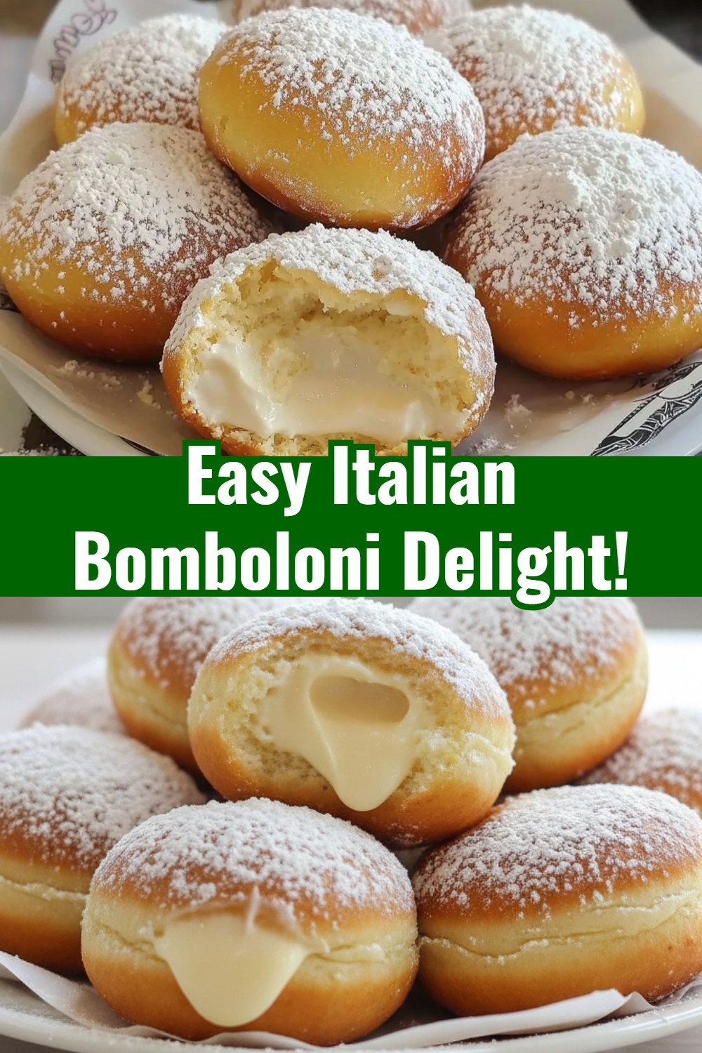 Italian Custard Bomboloni