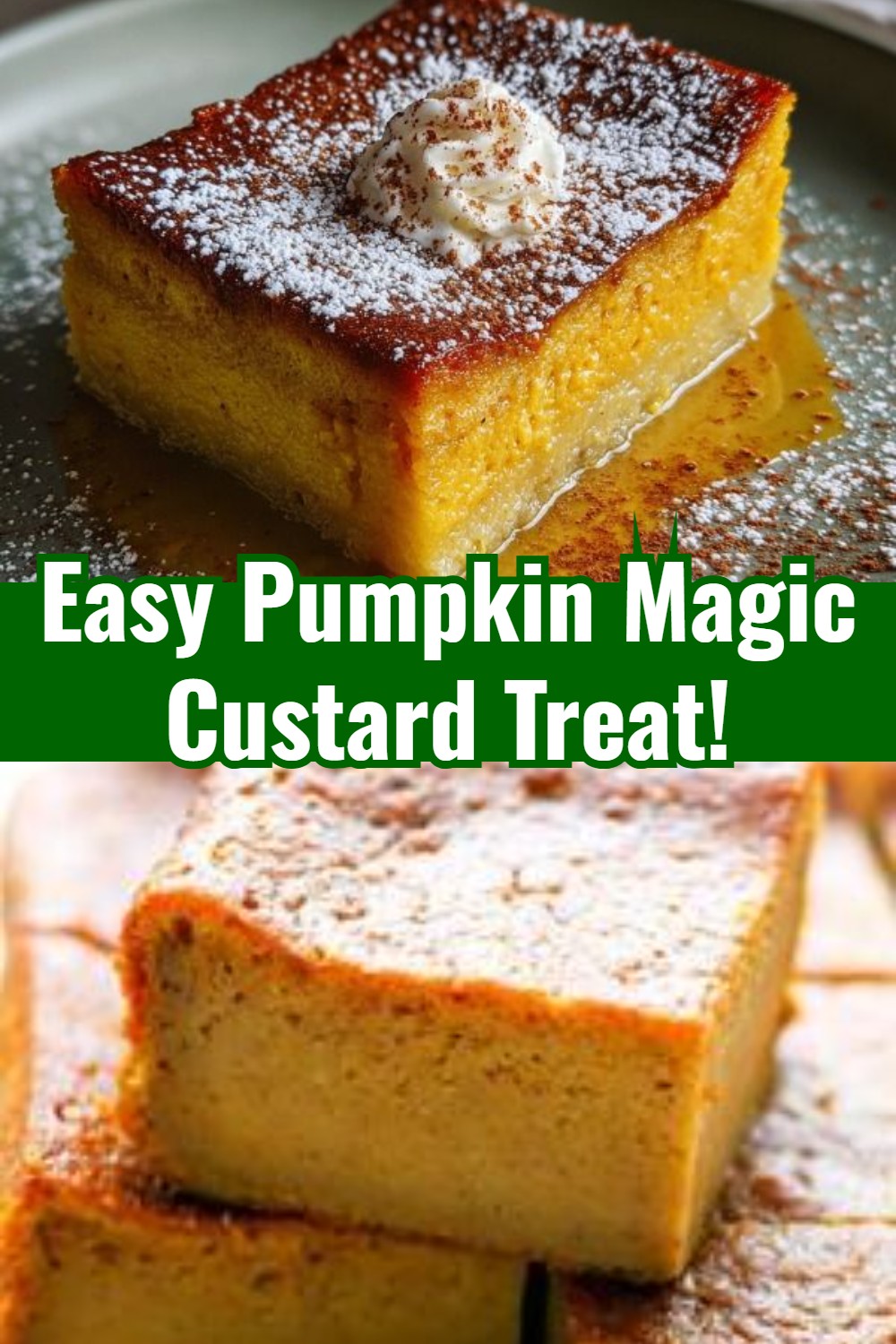 Pumpkin Magic Custard Cake
