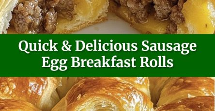 Quick & Delicious Sausage Egg Breakfast Rolls