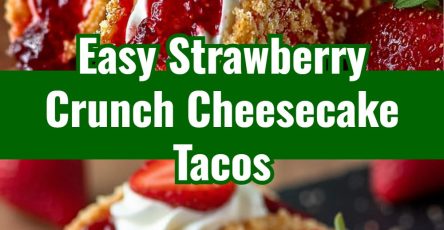 Strawberry Crunch Cheesecake Tacos
