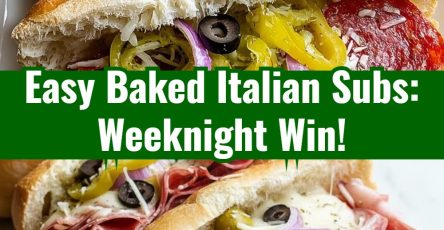 Baked Italian Sub Sandwiches