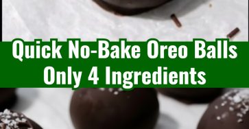 Best 4-Ingredient No-Bake Oreo Balls No Cream Cheese