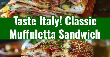 Classic Italian Muffuletta Sandwich