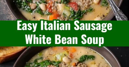 Cozy Italian Sausage White Bean Soup Rainy Day Dinner