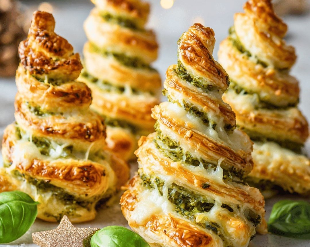 Easy Cheesy Christmas Pull Apart Bread Tree Appetizer overview