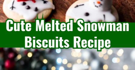 Easy Melted Snowman Biscuits for Kids Christmas Party Fun