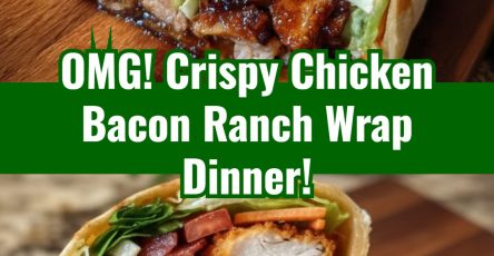Easy Crispy Chicken Bacon Ranch Dinner Wraps