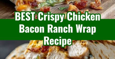 Easy Crispy Chicken Bacon Ranch Wraps