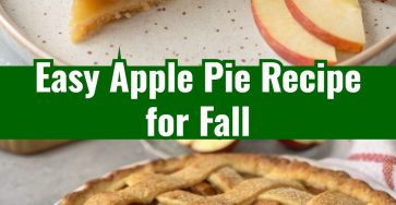 Easy Fall Sweet Apple Pie with Three Apples