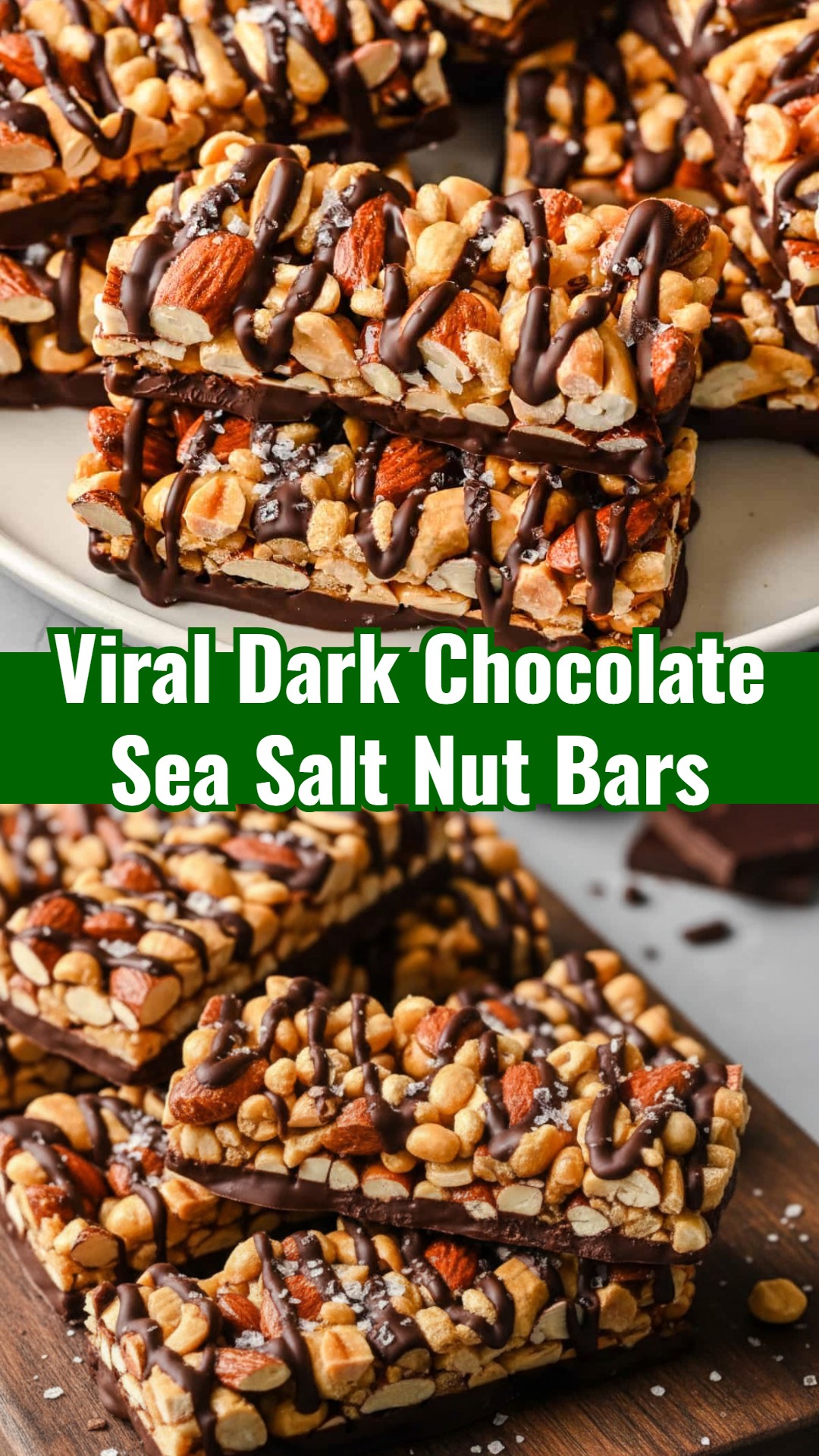 Easy Homemade Dark Chocolate Sea Salt Bars
