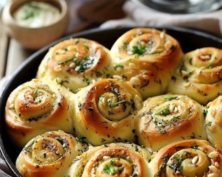 Easy Homemade Garlic Butter Dinner Rolls