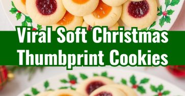 Easy Homemade Soft Christmas Thumbprint Cookies