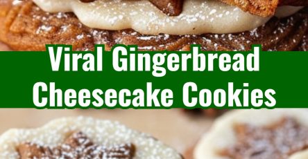 Easy Soft Gingerbread Cheesecake Christmas Cookies