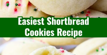 Easy Whipped Christmas Shortbread Cookies