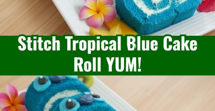 Fun Easy Blue Tropical Cake Roll Kids Party