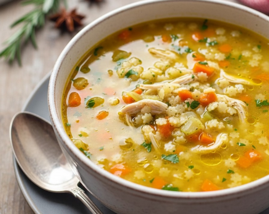 Healthy Chicken Star Soup Most Delicious Comfort Food serving