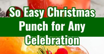 Easy Cranberry Rosemary White Christmas Sangria Punch