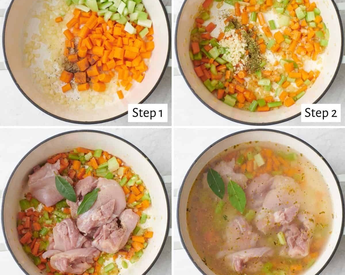 Easy Creamy Chicken Pasta Soup for Healthy Family Cold Nights serving
