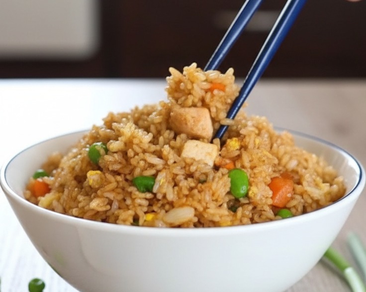 Easy Egg Fried Rice Just Like Chinese Takeout Cooking Tips serving