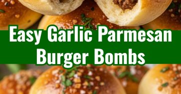 Easy Garlic Parmesan Cheeseburger Bombs