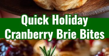 Easy Holiday Cranberry Brie Puff Pastry Bites