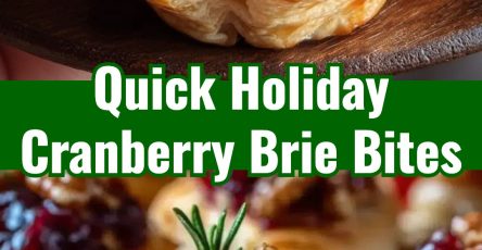 Easy Holiday Cranberry Brie Puff Pastry Bites