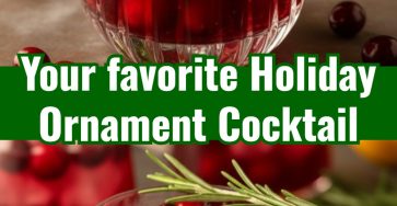 Easy Holiday Ornament Cocktail Festive Christmas Party Drink Ideas