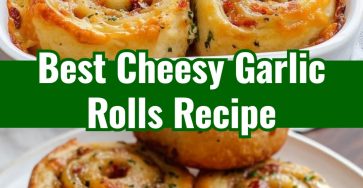 Easy Homemade Cheesy Garlic Bread Rolls Recipe