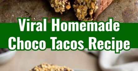 Easy Homemade Choco Tacos Sweet Dessert Baking Snack Recipe