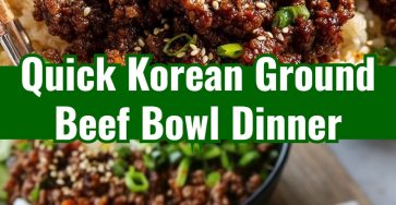 Easy Korean Ground Beef Bowl Yummy Weeknight Meal Prep Dinner