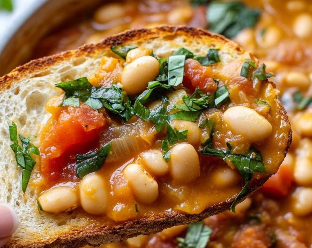 Easy Soothing Vegetarian Bean Soup for Gentle Dinners serving