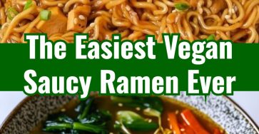Easy Yummy Hot Spicy Vegan Saucy Ramen Noodles