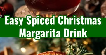 Festive Spiced Christmas Margarita Holiday Cocktail Recipe