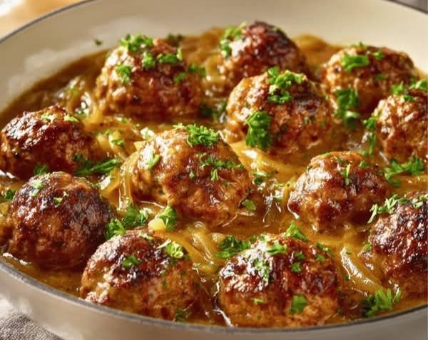 French Onion Meatballs Quick Meat Recipes Different Meatball Recipes overview