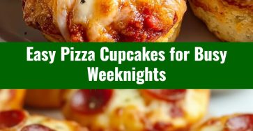 Fun Easy Pizza Cupcakes Perfect for School Lunch and Parties