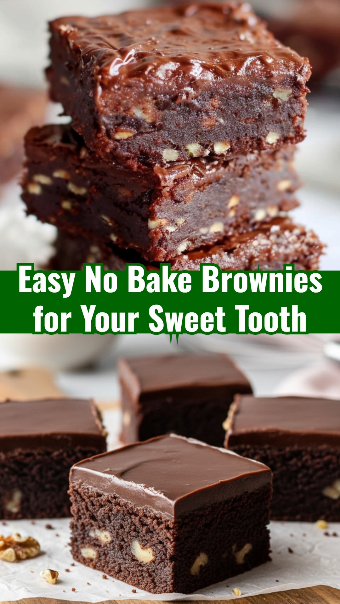 No Bake Brownies Chocolate At Home Healthy Desserts Ideas