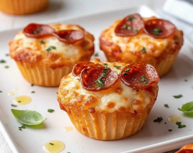 PIZZA CUPCAKES Fun Easy Things To Cook Food Appetizers serving