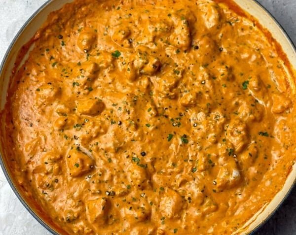 Quick Easy Homemade Butter Chicken Tasty Dinner Idea serving