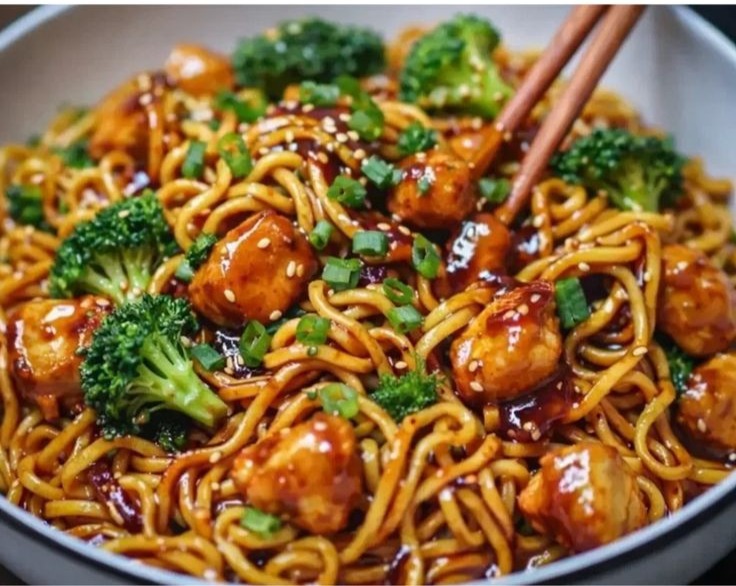 Sticky Garlic Chicken Noodles Best Meals Ever Quick Filling Dinners overview