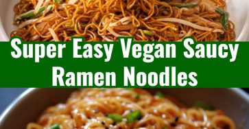 Yummy Easy Spicy Cheesy Vegan Saucy Ramen Noodles