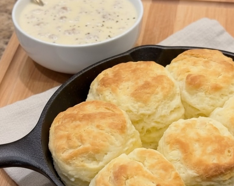 Best Easy 3-Ingredient Buttermilk Biscuits Homemade Bread Recipe serving