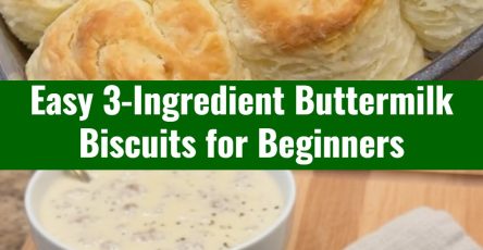 Best Easy 3-Ingredient Buttermilk Biscuits Homemade Bread Recipe