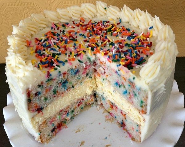 Best Funfetti Cake Easy Four-Layer Birthday 8-Inch Delight overview