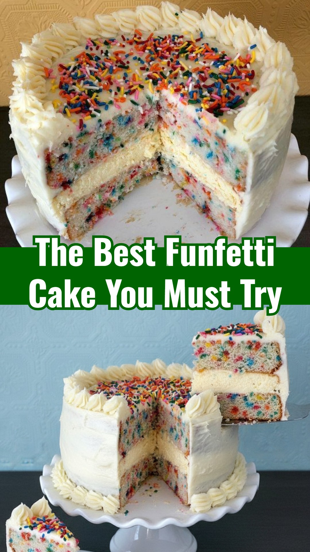 Best Funfetti Cake Easy Four-Layer Birthday 8-Inch Delight