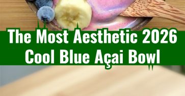 Easy Cool Blue Açai Bowl Aesthetic High Protein Breakfast Trend